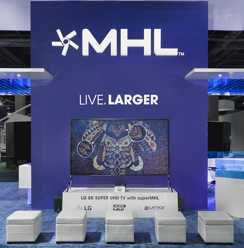LG 8K in  MHL booth